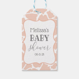 Pink Baby Girl Giraffe Geschenkanhänger