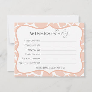 Pink Baby Girl Giraffe wünscht sich ein Baby