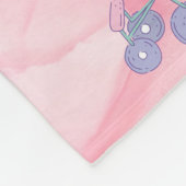 Pink Baby Girl | Niedliche Babydusche Fleecedecke (Ecke)