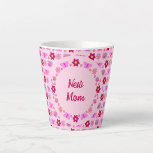 Pink Baby Girl Schmetterlinge und Blume Maßgeschne Milchtasse