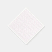 Pink Baby Girl Serviette (Ecke)