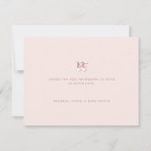 Pink Baby Girl Shoes Nursery of Kids Thank You Dankeskarte (Rückseite)