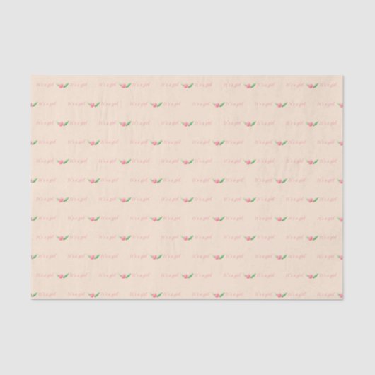 Pink Baby Girl Tissue Seidenpapier (Vorderseite)