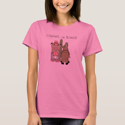 Pink Baby Girl Western Palomino Pony Maternity T-Shirt (Vorderseite)