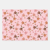 Pink Baby Girl Wrapping Paper Flachblatt Set 3 Geschenkpapier Set (Vorderseite)