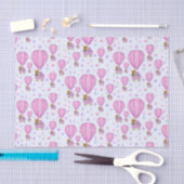 Pink Baby Hot Air Balloons Seidenpapier (Handwerk)