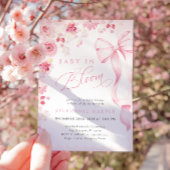 Pink Baby in Bloom Baby Dusche Einladung