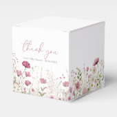 Pink Baby In Bloom Floral Wildflower Baby Shower Geschenkschachtel (Vorderseite)