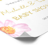 Pink Baby in Bloom WELCOME Poster (Ecke)