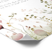 Pink Baby in Bloom Wildblume Bauch Ratings Game Poster (Ecke)