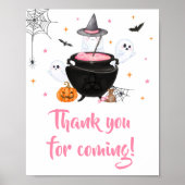 Pink Baby is Brewing Danke für das Kommen Poster (Vorne)