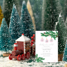 Pink Baby It's Cold Outside Ornaments Baby Shower