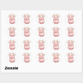 Pink Baby Kleidung Stickers (Blatt)