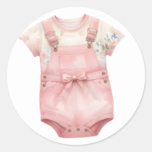 Pink Baby Kleidung Stickers