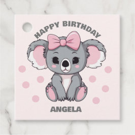 Pink Baby Koala Bear Geschenkanhänger