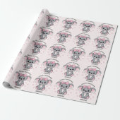 Pink Baby Koala Bear Geschenkpapier (Ungerollt)