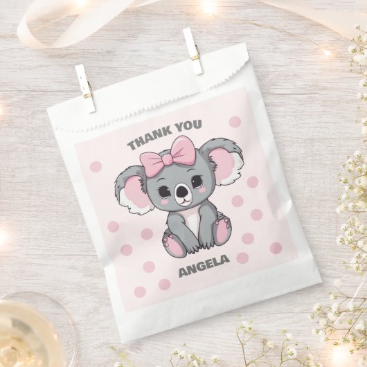 Pink Baby Koala Bear Geschenktütchen (Ausgeschnitten)