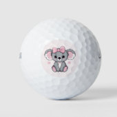 Pink Baby Koala Bear Golfball (Vorderseite)