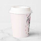 Pink Baby Koala Bear Pappbecher (Rechts)