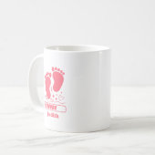 Pink Baby Loading Kaffeetasse (Vorderseite Links)