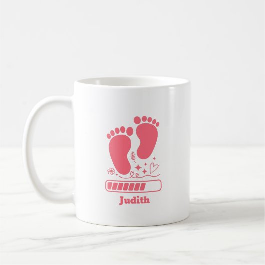 Pink Baby Loading Kaffeetasse (Links)