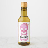 Pink Baby Makin' Halloween Babydusche Weinetikett (Vorderseite)