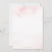 Pink Baby mit kalter Außendusche Einladung (Rückseite)