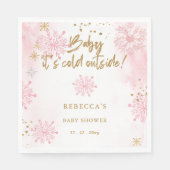 Pink Baby mit kalter Außendusche Serviette (Vorderseite)