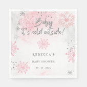 Pink Baby mit kalter Außendusche Serviette (Vorderseite)