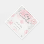 Pink Baby mit kalter Außendusche Serviette (Ecke)