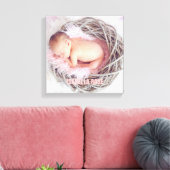 Pink Baby Name Foto Leinwanddruck (Insitu (Wohnzimmer))