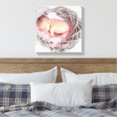 Pink Baby Name Foto Leinwanddruck (Insitu (Schlafzimmer))