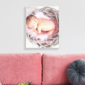 Pink Baby Name Foto Leinwanddruck (Insitu (Wohnzimmer))