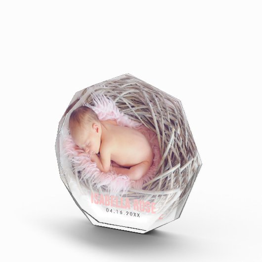 Pink Baby Name Fotoblock (Rechts)