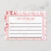 Pink Baby Octopus Kinderduschberatung für Mama & V Hinweiskarte (Rückseite)