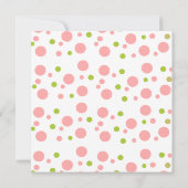 Pink Baby Owl Einladung (Rückseite)