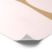 Pink Baby Owl Poster (Ecke)