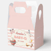Pink Baby-Q Baby Dusche Gefälligkeitsboxen Geschenkschachtel (Offen)