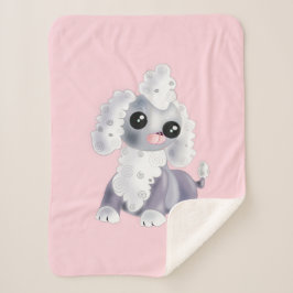 Pink Baby Sherpa Blanket mit Niedlichem Baby Pet H Sherpadecke