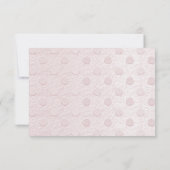 Pink Baby Shoes Danke Karte (Rückseite)