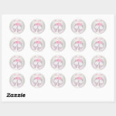 Pink Baby Shoes Pink Baby Shower Stickers (Blatt)
