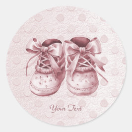 Pink Baby Shoes Sticker