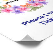 Pink Baby Shower, Baby Girl Shower Party Game Poster (Ecke)