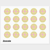 Pink Baby Shower New Baby Girl Sticker (Blatt)