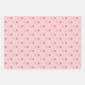 Pink Baby Shower Sortiment Geschenkpapier Set (Vorderseite)