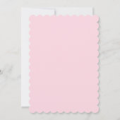 Pink Baby Showfox Einladung (Rückseite)