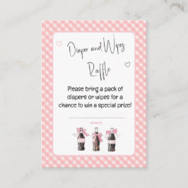 Pink Baby Soda Ready to POP Diaper or Wipes  Begleitkarte