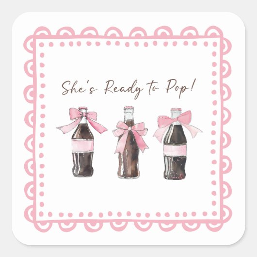 Pink Baby Soda Ready to POP Sticker (Vorderseite)