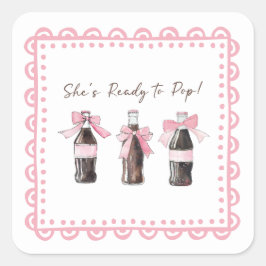Pink Baby Soda Ready to POP Sticker