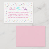 Pink Baby Sprinkle Buchanfragen Karten (Vorne/Hinten)
